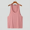 thumbnail image 5 of INCERUN Mens Sleeveless Loose Casual Solid Basic Shirt Summer Gym Tank Tops, 5 of 6