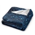 thumbnail image 2 of Kll Fleece Blanket Plush Throw Blanket Blue Glitter Retro,Soft Fuzzy Cozy Flannel Blanket For Couch Sofa Bed.(60"X50"), 2 of 9