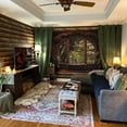 thumbnail image 3 of Forest Window Tapestry, Nature Outdoor Tapestry Wall Hanging Woodland Scene Large Wall Mural for Bedroom Living Room Office Decor, 3 of 7