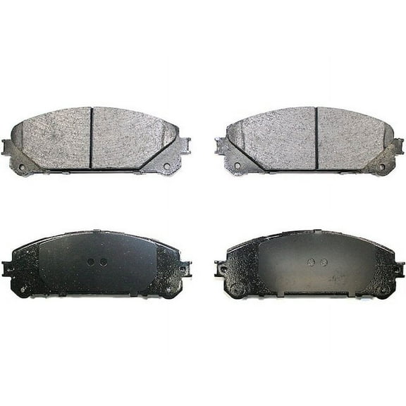 Front Brake Pad Set - Compatible with 2008 - 2019 Toyota Highlander 2009 2010 2011 2012 2013 2014 2015 2016 2017 2018