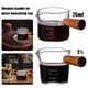 thumbnail image 4 of Bewildely Tetera y cafetera de vidrio de borosilicato con mango de con bidireccional y amplia aplicación de medición de MLOunce Juegos de servir café y té 75 ml ml, 4 of 6
