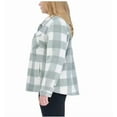 thumbnail image 2 of Sage Ladies' Plush Plaid Shirt Jacket XL, 2 of 4