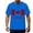 Blue, variant on Mens & Big Graphic t-Shirts Casual Oversized Letter Print Beach Shirts Cotton Short Sleeve Tshirt Summer tee Top Size S-4XL White