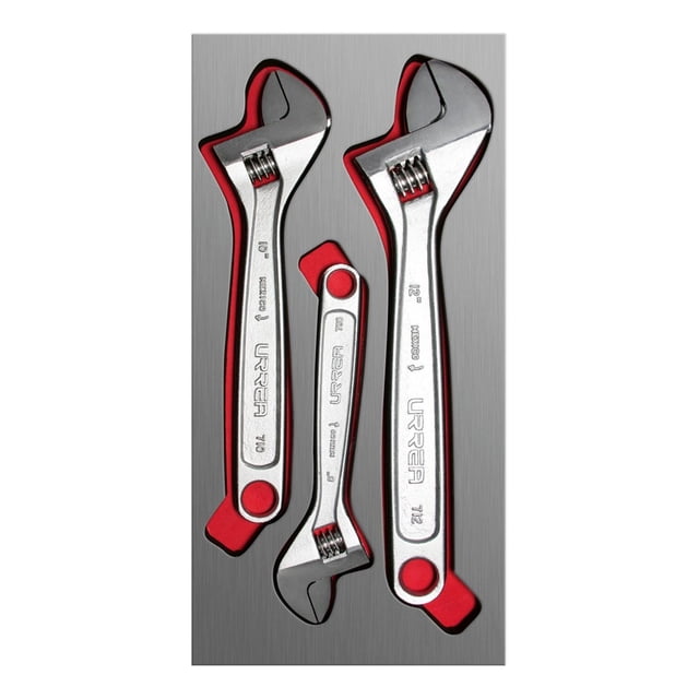 Juego 3 Llaves Ajustables Crom Medida Gravada Urrea CH111L