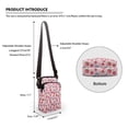 thumbnail image 6 of HELLHERO Crossbody Bags 4.33"x1.97"x7.09" Lightweight Unisex for Outdoor Daily Use with Shoulder Strap, Moonshine Sunflowers on Navy, 6 of 7