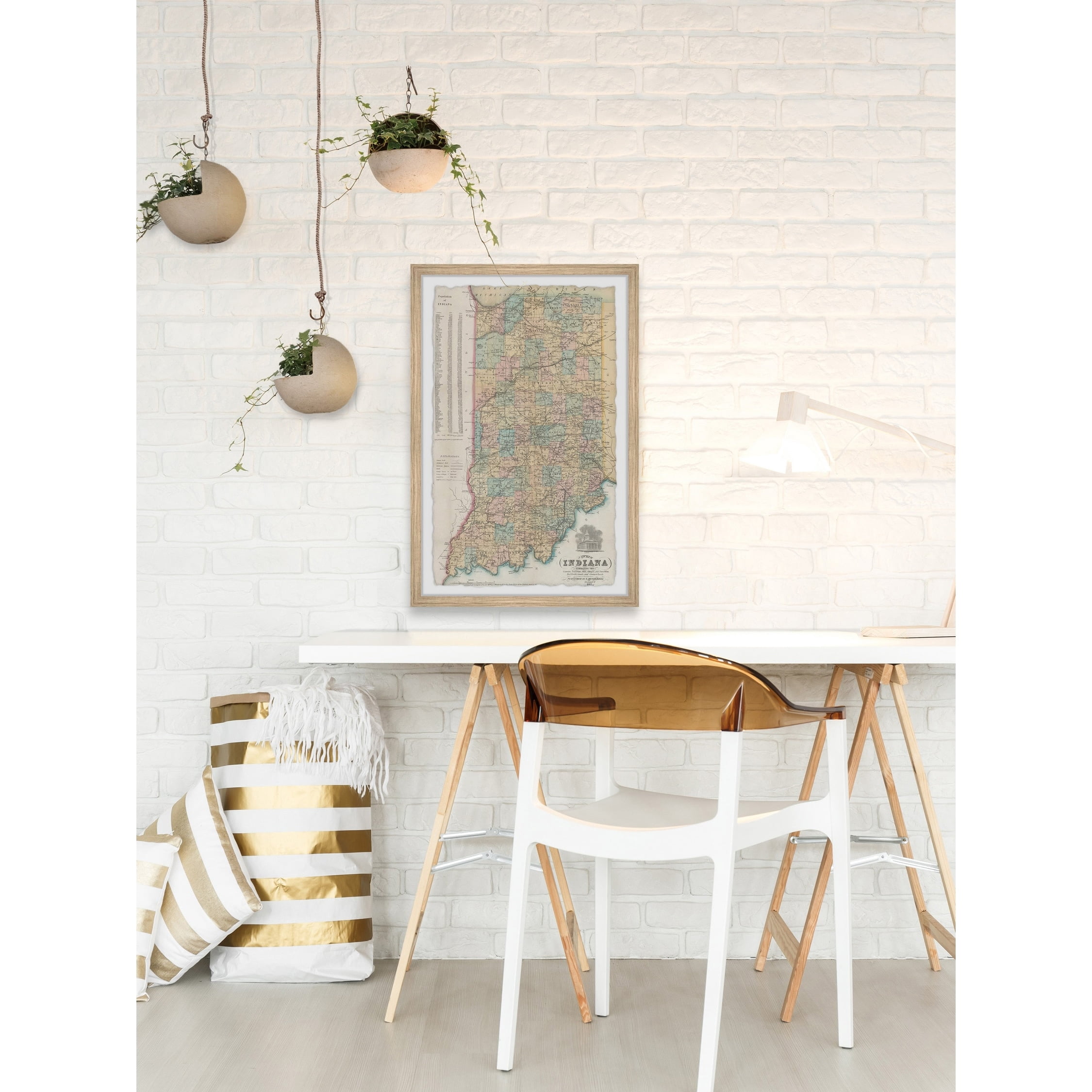 Marmont Hill Colorful Indiana Framed Wall Art
