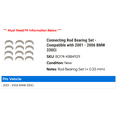 thumbnail image 2 of Connecting Rod Bearing Set - Compatible with 2001 - 2006 BMW 330Ci 2002 2003 2004 2005, 2 of 2