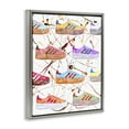 thumbnail image 4 of Stupell Industries Abstract Splatter Sneakers Beauty & Fashion Painting Gray Floater Framed Art Print Wall Art, 17 x 21, 4 of 10
