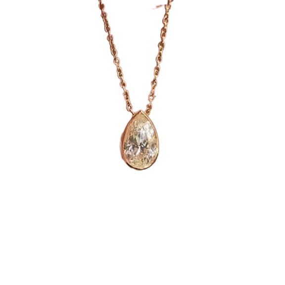 APIPEE Delicate Fine Zircon 925 Sterling Silver Cubic Jewelry Zirconia Pendant Necklace For Women For Lady For All Occasions For Jewelry Everyday Wear With Gift Box