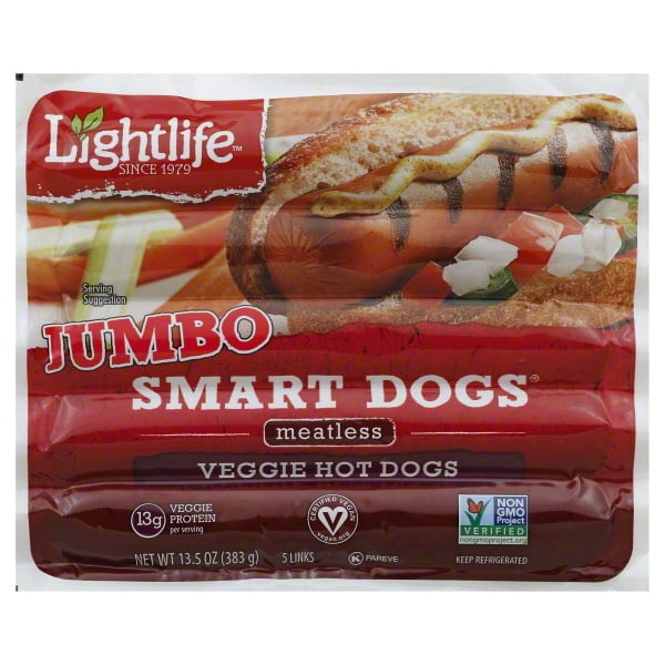 Lightlife Foods Lightlife Smart Dogs Veggie Hot Dogs, 5 ea