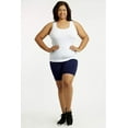 thumbnail image 4 of Popular Plus Size Women's Cotton Bike Shorts, Mid-Thigh, Sizes 1X to 5X, 4 of 5