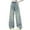Blue, variant on REDARER Winter Lined Girls Pants Thickened Loose Fit Denim Jeans for Kids and Big Girls Casual Straight Leg Wide Trousers,Size:15-16 Years