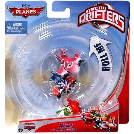 Disney Planes Micro Drifters Rochelle, Bulldog & El Chupacabra Vehicle