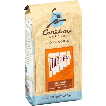 Caribou Coffee Colombia Light Roast Ground Coffee, 12 oz