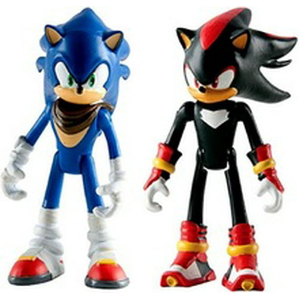 Sonic Boom 2 Pack Plastic Figures - Sonic And Shadow - Walmart.com - Walmart.com