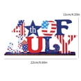 thumbnail image 2 of Independence Day Wooden Table Decoration Signs Memorial Day Table Centerpieces Sign Table Topper Party Decor Ornament for 4th of July&nbsp;, 2 of 12