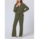 thumbnail image 5 of Conjuntos de Dos Piezas para Mujer, Moda de Otoño 2025, Pantalones Anchos, Conjunto de Estar por Casa, para Viajes y Vacaciones. Verde M, 5 of 9