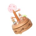 thumbnail image 2 of Miangastore Chic Easter Gift Light Brown Plastic Music Box for Decor with Exquisite Details 1 Pc, 2 of 8