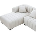 thumbnail image 6 of Williamspace 139" Sectional Sofa Couch for Living Room, Modern Luxury L Shaped Sofa with Ottoman, 5 Seats Upholstered Sofa Couch Furniture Set with 5 Pillows, 6 of 7