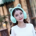 thumbnail image 3 of Opvise Earmuffs Skin-friendly Cats Ears Design Plush Winter Warm Cats Ear Muffs for Outdoor, 3 of 8
