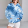 thumbnail image 2 of Bovemsi Sweatshirt for Women Oversized Sweatshirts Long Sleeve Shirts Pullover Fall Clothes With Pocket Comfort Hoodie, 2 of 4