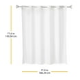 thumbnail image 4 of Whitmor No Hook Split Ring Plainweave Shower Curtain w/No Snap Liner, 71" x 77", 4 of 4