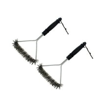 As Seen on TV - Handy Grill Brush for Cleaning Barbecue Sticky Sauces Charcoaled Bits - Black 2 Pack