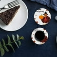 thumbnail image 4 of POGLIP Thanksgiving Turkey Set of 8 Round Coaster for Drinks, Absorbent Ceramic Stone Coasters Cup Mat with Cork Base for Home Kitchen Room Coffee Table Bar Decor, 4 of 4