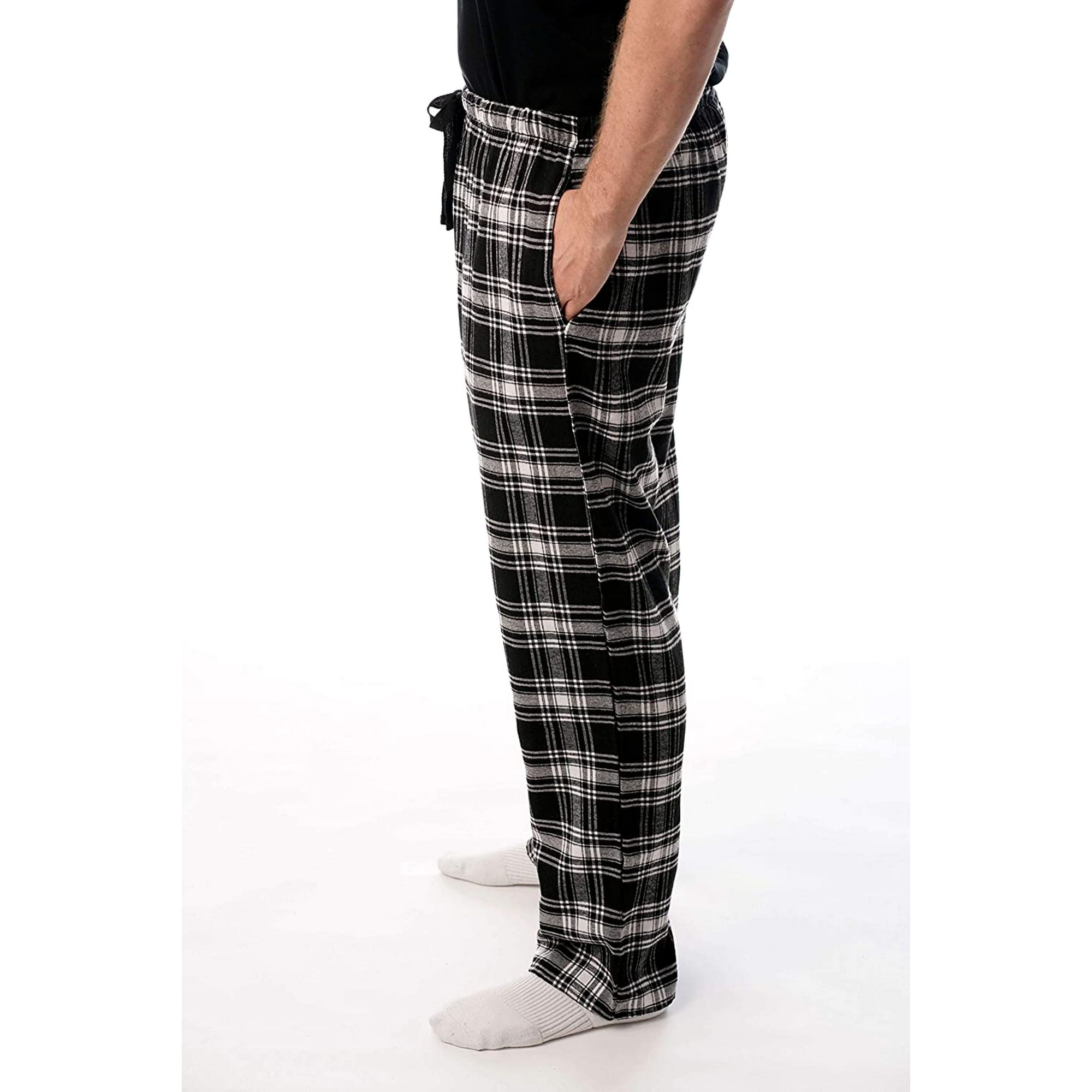 Funavi Men s Flannel Pajamas Plaid Pajama Pants For Men Lounge Sleep Pj Bottoms Other L