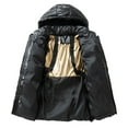 thumbnail image 4 of Heavy Duty Thermal Coat Winter Warm Insulated Outerwear With Hood For Cold Weather Windproof Casual Jacket, 4 of 5
