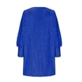 thumbnail image 5 of Women's Trendy Short Dress with Glittering sequins and Asymmetrical Off Shoulder Long Sleeve for Party Enthusiasts, 5 of 8