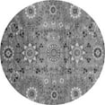 thumbnail image 1 of Ahgly Company Indoor Round Abstract Gray Modern Area Rugs, 8' Round, 1 of 4