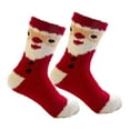 thumbnail image 1 of Calcetines de Navidad Yinane divertidos para mujeres y niñas Calcetines peludos de invierno, 1 of 8
