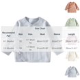 thumbnail image 3 of Qingpeng Boys Girls Wrap Top Long Sleeve Tie Side Shirt Cozy Wear for Kids Casual Daily Outfit, 3 of 7