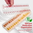thumbnail image 3 of Large Pill Organizer Monthly 32 Compartments - 30 Day Pill Organizer 1 Time A Day, Large Compartment Box for Medications, BPA-Free Plastic, Removable Lid for Easy Loading Medicine, Clear, Case of 50, 3 of 8