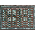 thumbnail image 1 of Ahgly Company Indoor Rectangle Persian Light Blue Traditional Area Rugs, 7' x 9', 1 of 4