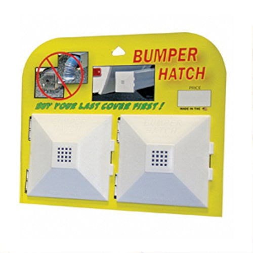 RV Trailer Bumper Plugs 4 Motorhome Bumper Caps 2PK White