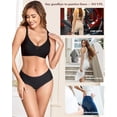 thumbnail image 4 of Womens Seamless Underwear Full Coverage No Show Hipster Panties Sexy Stretchy Invisible Briefs Bikini Lingerie, 4 of 5