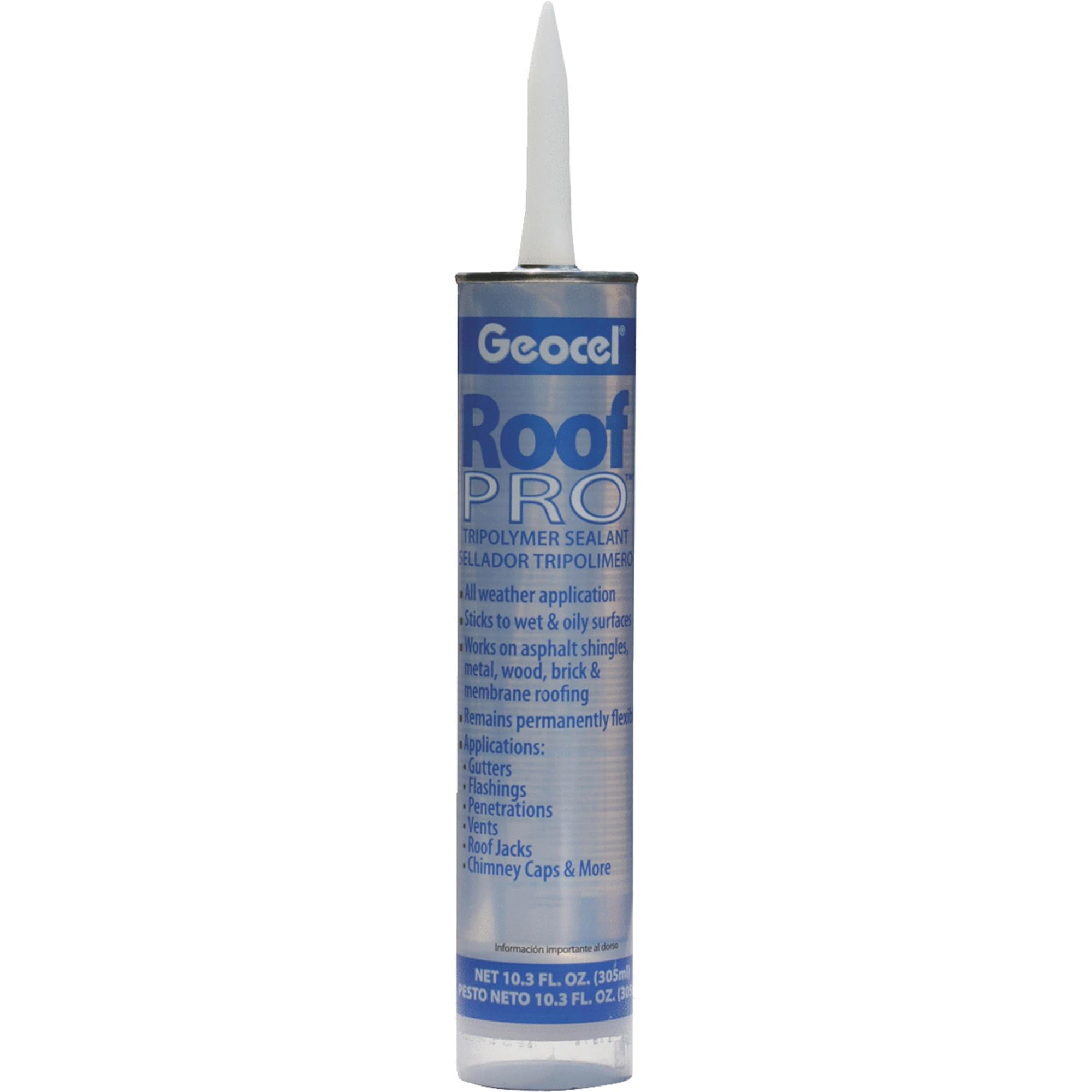 Geocel ROOF PRO 26900 Tripolymer Sealant, Crystal Clear, Liquid, 10.3 oz Cartridge