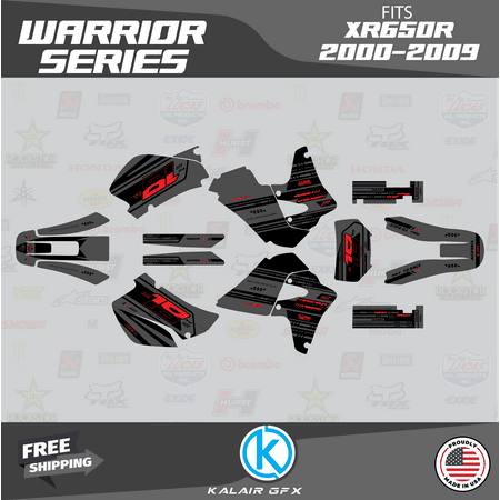 Kalair GFX Graphics Kit for Honda XR650R (2000-2009) Warrior Series Kalair GFX Graphics Kit for Honda XR650R (2000-2009) Warrior Series