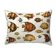 thumbnail image 1 of Betsydrake NC007AP Multi Fish Antique Print Noncorded Pillow - Large, 1 of 1
