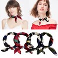 thumbnail image 2 of Coofit 4PCS Neck Scarf Assorted Fashion Professional Hair Scarf Square Scarf for Women, 2 of 10