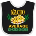 thumbnail image 3 of Inktastic Nacho Average Godson with Nachos and Cacti Boys or Girls Baby Bib, 3 of 4