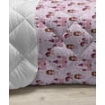 thumbnail image 3 of Japan Down Alternative Comforter, Japanese Foods Rice Ball Cherries Kawaii Anime Pattern Design, Microfiber Quilt for All Season, 5 Sizes, Multicolor Pink, by Ambesonne, 3 of 3