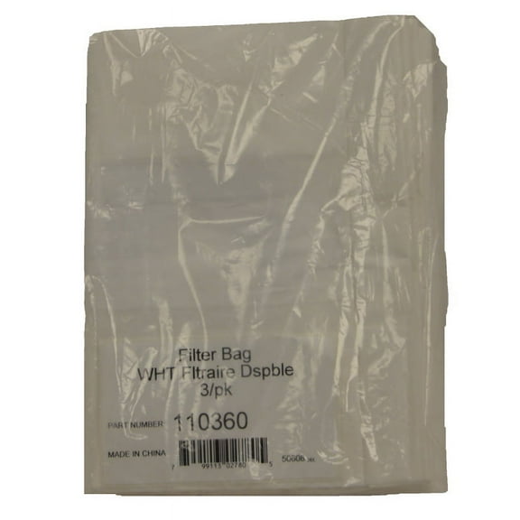 3PK, Compatible with Beam BU165 Compatible with Central Vac , PAPER BAGS, 110360