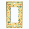 thumbnail image 5 of Metal Light Switch Plate Cover Yellow Flower Heart Mandala Tile Pattern TIL030, 5 of 13