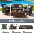 thumbnail image 4 of SUKAIKEQA Waterproof 3-Piece Patio Sofa Cushion Cover Set - Replacement Covers for Outdoor Wicker Furniture, Bench & Seat Cushions 40x22x4 inch, 22x22x4 inch, 4 of 6