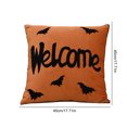 thumbnail image 2 of Fundas de almohada de Halloween HBASD de 45 x 45 cm. Decoración para sofá cama, coche o exterior (Bienvenido)., 2 of 8
