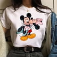 thumbnail image 1 of KISS Mickey and Minnie Cute Women's Top O-Neck Summer Women's T-Shirt Kawaii Mickey Mouse Casual TopL Gao Jinjia LED, 1 of 2