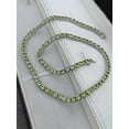 thumbnail image 3 of Women 5MM Peridot Tennis Necklace Silver Gold wedding party engagement gift for mother, 3 of 5